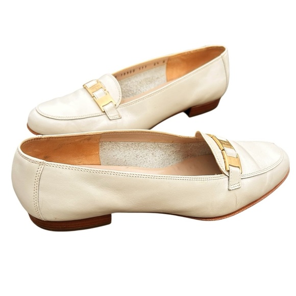 Vintage Salvatore Ferragamo Ponza Loafer 6.5 Old Money Gold Hardware Classic - Picture 3 of 16